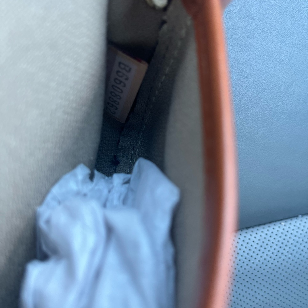 Dooney & Bourke Black and Tan Clutch with silver Accents - Picture 6 of 9